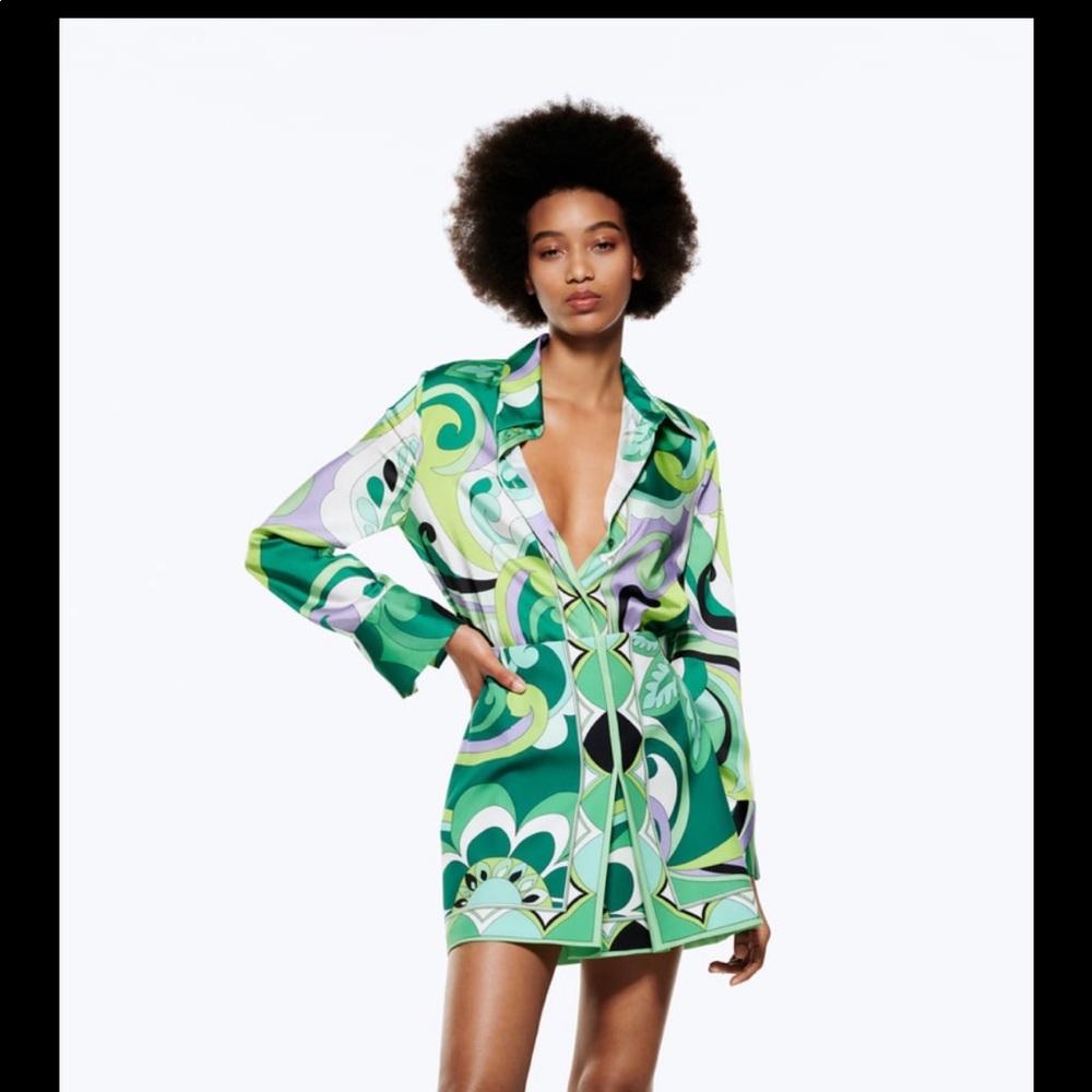 Zara short printed skirt